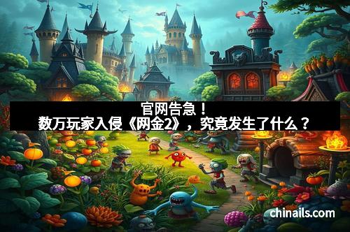 官网告急！数万玩家入侵《网金2》，究竟发生了什么？